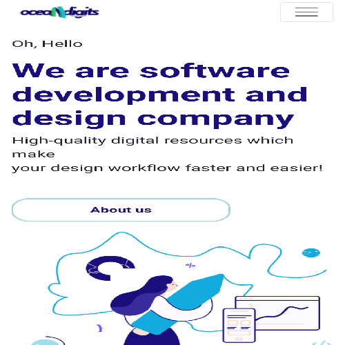 Oceandigit Landing Page
